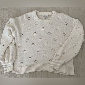 Madewell Pointelle Sweater Size Small
